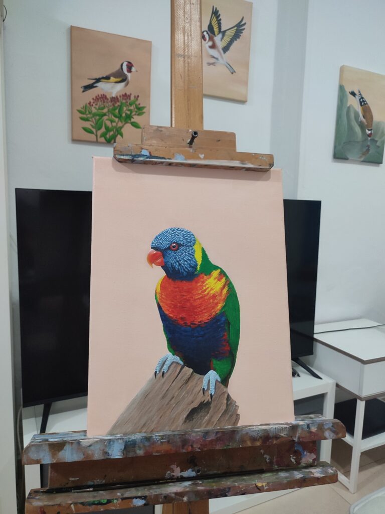 retrato de tu pájaro