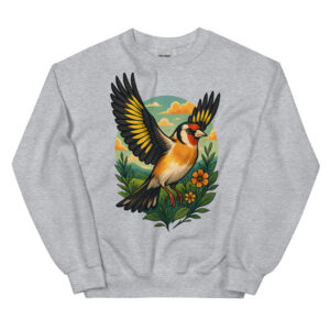 Sudadera “Jilguero en Vuelo” – Ilustración Exclusiva