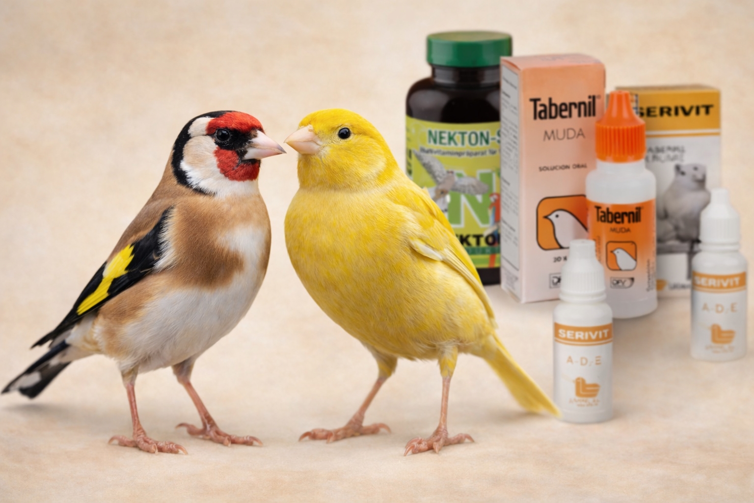 usar suplementos para pájaros